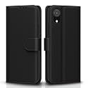 Pikkme Samsung Galaxy A03 Core Flip Case Leather Finish | Inside TPU with Card Pockets | Wallet Stand and Shock Proof | Magnetic Closing | Complete Protection Flip Cover (Black)