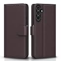 Pikkme Samsung Galaxy A25 5G Flip Cover Leather Finish | Inside TPU with Card Pockets | Wallet Stand and Shock Proof | Magnetic Closing | Complete Protection Flip Case (Coffee)