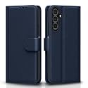 Pikkme Samsung Galaxy A25 5G Flip Cover Leather Finish | Inside TPU with Card Pockets | Wallet Stand and Shock Proof | Magnetic Closing | Complete Protection Flip Case (Blue)