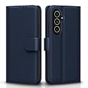 Pikkme Samsung Galaxy A54 5G Flip Cover Leather Finish | Inside TPU with Card Pockets | Wallet Stand and Shock Proof | Complete Protection Flip Case (Blue)