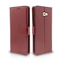 Pikkme Samsung Galaxy C7 Pro Flip Case Leather Finish | Inside TPU with Card Pockets | Wallet Stand and Shock Proof | Magnetic Closing | Complete Protection Flip Cover (Brown)