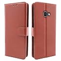 Pikkme Samsung Galaxy C9 Pro Flip Cover Magnetic Leather Wallet Case Shockproof TPU for Samsung Galaxy C9 Pro (Brown)