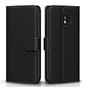 Pikkme Samsung Galaxy J2 Core Flip Cover Leather Finish | Inside TPU with Card Pockets | Wallet Stand and Shock Proof | Magnetic Closing | Complete Protection Flip Case (Black)