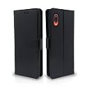 Pikkme Samsung Galaxy M02 Flip Case Leather Finish | Inside TPU with Card Pockets | Wallet Stand and Shock Proof | Magnetic Closing | Complete Protection Flip Cover for Samsung Galaxy M02 (Black)