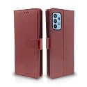 Pikkme Samsung Galaxy M32 5G / A32 5G Flip Cover Leather Finish | Inside TPU with Card Pockets | Wallet Stand and Shock Proof | Complete Protection Flip Case (Brown)