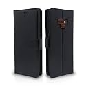 Pikkme Samsung Galaxy Note 9 Flip Case Leather Finish | Inside TPU with Card Pockets | Wallet Stand and Shock Proof | Magnetic Closing | Complete Protection Flip Cover (Black)