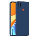 Pikkme Mi Redmi 10A / Redmi 9 / Redmi 9C / 9 Activ/Poco C31 Back Cover Soft Matte Liquid Silicone TPU | Camera Protection | Shockproof Slim Back Case (Blue)