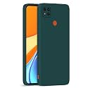 Pikkme Mi Redmi 10A / Redmi 9 / Redmi 9C / 9 Activ/Poco C31 Back Cover Soft Matte Liquid Silicone TPU | Camera Protection | Shockproof Slim Back Case (Green)