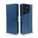 Pikkme Tecno Pova 5 / Tecno Pova 5 Pro 5G Flip Cover Leather Finish | Inside TPU with Card Pockets | Wallet Stand and Shock Proof | Complete Protection Flip Case (Blue)