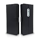 Pikkme Vivo V17 Pro Flip Case Leather Finish | Inside TPU with Card Pockets | Wallet Stand and Shock Proof | Magnetic Closing | Complete Protection Flip Cover for Vivo V17 Pro (Black)