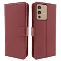 Pikkme Vivo V23 5G Flip Cover | PU Leather Finish | 360 Protection | Wallet &amp; Stand | Strong Magnetic Flip Case for Vivo V23 5G (Brown)