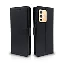 Pikkme Vivo V23 Pro 5G Flip Cover Leather Finish | Inside TPU with Card Pockets | Wallet Stand and Shock Proof | Complete Protection Flip Case (Black)