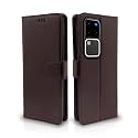 Pikkme Vivo V30 Pro 5G Flip Cover Leather Finish | Inside TPU with Card Pockets | Wallet Stand and Shock Proof | Complete Protection Flip Case (Coffee)