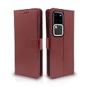 Pikkme Vivo V30 Pro 5G Flip Cover Leather Finish | Inside TPU with Card Pockets | Wallet Stand and Shock Proof | Complete Protection Flip Case (Brown)