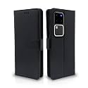 Pikkme Vivo V30 Pro 5G Flip Cover Leather Finish | Inside TPU with Card Pockets | Wallet Stand and Shock Proof | Complete Protection Flip Case (Black)