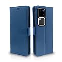 Pikkme Vivo V30 Pro 5G Flip Cover Leather Finish | Inside TPU with Card Pockets | Wallet Stand and Shock Proof | Complete Protection Flip Case (Blue)