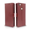 Pikkme Vivo V7 Plus Flip Case Leather Finish | Inside TPU with Card Pockets | Wallet Stand and Shock Proof | Magnetic Closing | Complete Protection Flip Cover for Vivo V7 Plus (Brown)