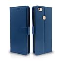 Pikkme Vivo V7 Plus Flip Case Leather Finish | Inside TPU with Card Pockets | Wallet Stand and Shock Proof | Magnetic Closing | Complete Protection Flip Cover for Vivo V7 Plus (Blue)