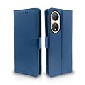 Pikkme Vivo Y100 5G Flip Cover Leather Finish | Inside TPU with Card Pockets | Wallet Stand and Shock Proof | Complete Protection Flip Case (Blue)
