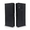 Pikkme Vivo Y83 Pro Flip Cover Leather Finish | Inside TPU with Card Pockets | Wallet Stand and Shock Proof | Magnetic Closing | Complete Protection Flip Case (Black)