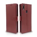 Pikkme Vivo Y83 Pro Flip Cover Leather Finish | Inside TPU with Card Pockets | Wallet Stand and Shock Proof | Magnetic Closing | Complete Protection Flip Case (Brown)
