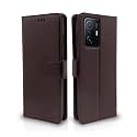 Pikkme Xiaomi 11T Pro 5G Flip Cover Leather Finish | Inside TPU with Card Pockets | Wallet Stand and Shock Proof | Magnetic Closing | Complete Protection Flip Case (Coffee)