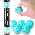PIKKOFUN React Mini Pickleball Balls - 5 Pack Quiet Training Balls for Improve Hand Speed, Paddle Control and Accuracy