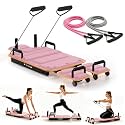 Pilates Reformer Board for Home with 4 Resistance Bands