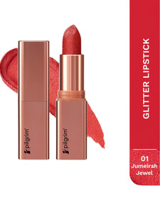 pilgrim glitter lipstick luxurious 3-d glitter formula with matte finish
