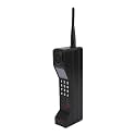 Pilipane Retro Brick Cell Phone Ornament, 80s 90s Vintage Brick Mobile Phone Model Halloween Party Decorations Old Fashioned Cell Phone Model Photography Props Home Living Room (Black)