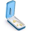 Pill Cutter Splitter for Large or Small Pills, Precision Pill Splitters for Cutting Multiple Pills/Supplement/Medication/Vitamins, Blue