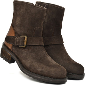 PILLAA Genuine Leather Stylish Girls High Ankle