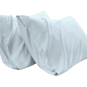 pillow covers set of 2 100 cotton 750tc pillowcas sea foam standard