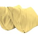 PillowCovers Set of 2 100% Cotton 750TC Pastel Yellow Customization