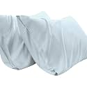 Pillow Covers Set of 2 100% Cotton 750TC Pillowcas Sea Foam Standard