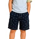 Pilolo Kids Cargo Pocket Denim Shorts for