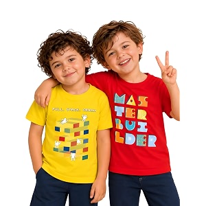 Pilolo Kids Soft Cotton Lycra Pocket T-Shirt