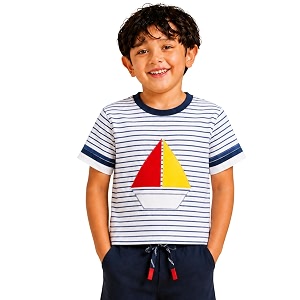 Pilolo Kids Soft Cotton Lycra Pocket T-Shirt