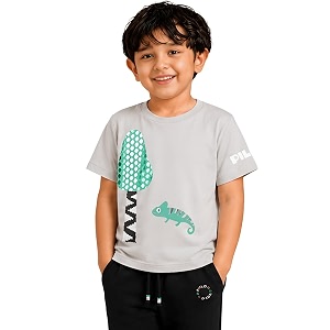 Pilolo Kids Soft Cotton Lycra Pocket T-Shirt