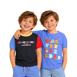 Pilolo Kids Soft Cotton Lycra Pocket T-Shirt
