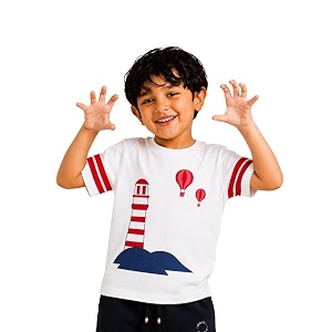 Pilolo Kids Soft Cotton Lycra Pocket T-Shirt