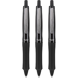 pilot dr grip fullblack advanced ink ballpoint pen medium point black ink 3 count 14634