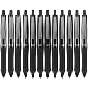 PILOT Dr. Grip FullBlack Refillable & Retractable Ballpoint Pens, Medium Po