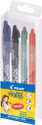 PILOT Frixion Pen combo (Blue+Black+Red+Green) Roller Ball Pen
