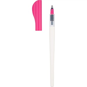 pilot parallel pen premium caligraphy pen set 30mm nib white barrel with pink accents 14679