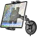 Pilot Tablet Holder - [95mm Aviation Suction Cup] Airplane Tablet Mount for Aircraft Window/Windshield Stand, Compatible with iPad Pro, Air, Mini, Galaxy Tab, Z Fold, iPhone, Camera, 4.7-13" Devices