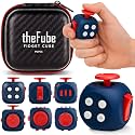 PILPOC theFube Fidget Cube Stress Relief Adult &amp; Kid Sapphire-Pearl-Crimson