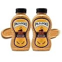 Pilsudski's Brand Mustard - 12oz Squeeze Bottle, Perfect condiments for any dish (12 Fl Oz (Pack of 2), Smoky Pepper)