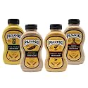 Pilsudski's Brand Mustard - 12oz Squeeze Bottle, Perfect condiments for any dish (12 Fl Oz (Pack of 4), Tailgate &amp; BBQ Variety Pack)
