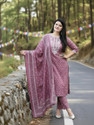 PILUDI Printed Kurta Salwar Dupatta Set